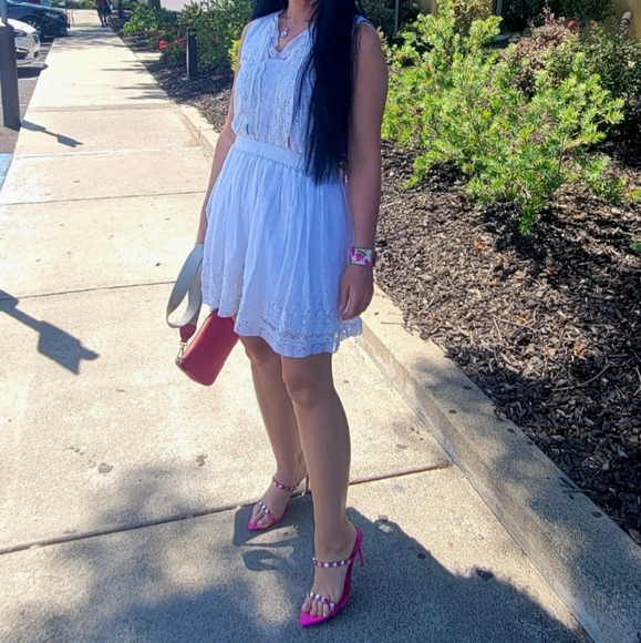 LoveShackFancy White Crochet Dress - Picture 2 of 14